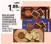 Continente - Bolachas Cobertas Chocolate