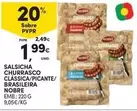 Nobre - Salsicha Churrasco Classica/picante/brasileira