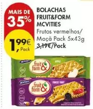 Mc Vitie`s - Bolachas Fruit&form
