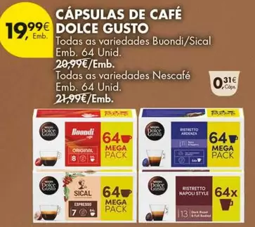 Dolce Gusto - Cápsulas De Café