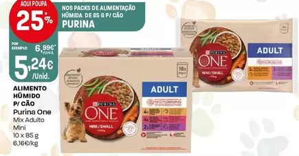 PurinaOne - Alimento Húmido P/Cáo Mix Adulto/Mini