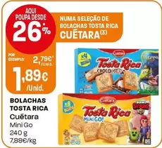 Cuétara - Bolachas Tosta Rica Mini Go