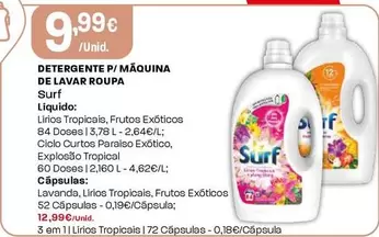 Surf - Detergente P/Maquina De Lavar Roupa