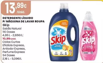 Skip - Detergente Líquido P/Maquina De Lavar Roupa