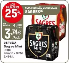 Sagres Mini - Cerveja Preta