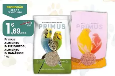 Primus - Alimento P/Piriquitos/Canarios