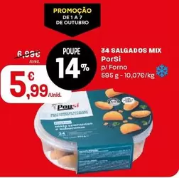 Porsi - 34 Salgados Mix