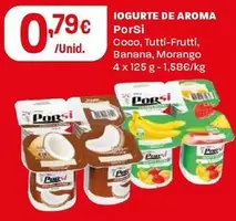 Porsi - Iogurte De Aroma Coco/Tutti-Frutti/Banana/Morango