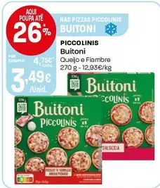 Buitoni - Piccolinis Queijo/Fiambre