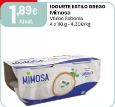 Mimosa - Iogurte Estilo Grego