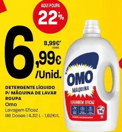 Omo - Detergente Líquido P/ Maquina De Lavar Roupa