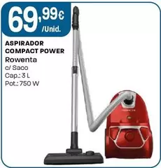 Rowenta - Aspirador Compact Power C/Saco