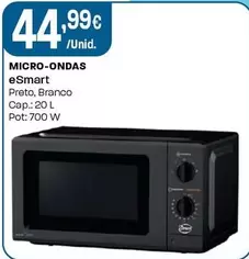 Esmart - Micro-Ondas Preto/Branco