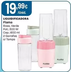 Flama - Liquidificadora Rosa/Verde