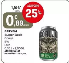 Super Bock - Cerveja Coruja IPA Lata