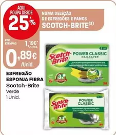 Scotch-Brite - Esfregão Esponja Fibra Verde