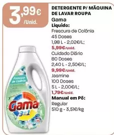 Gama - Detergente P/Máquina De Lavar Roupa