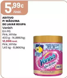 Vanish - Aditivo P/Maquina De Lavar Roupa