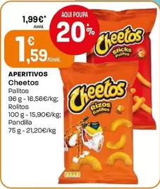 Cheetos - Aperitivos Palitos/Rolitos/Pandilla