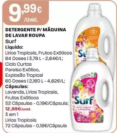 Surf - Detergente P/Maquina De Lavar Roupa