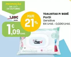 Porsi - Toalhitas P/Bebé