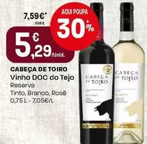 Cabeça De Toiro - Vinho DOC Do Tejo Reserva Tinto/Branco/Rose