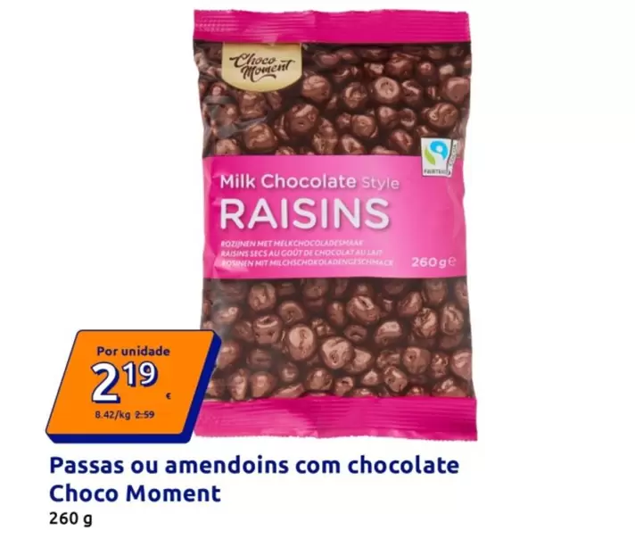 Choco Moments - Passas Ou Amendoins Com Chocolate