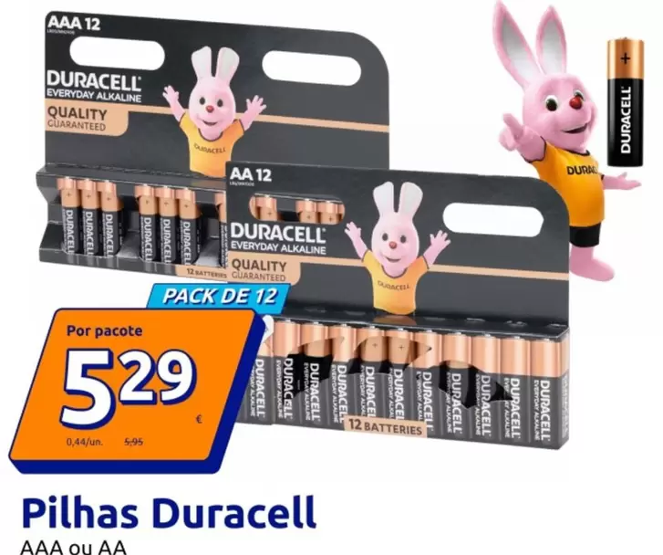 Duracell - Pilhas AAA/AA