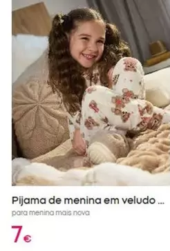 Pijama De Menina Em Veludo