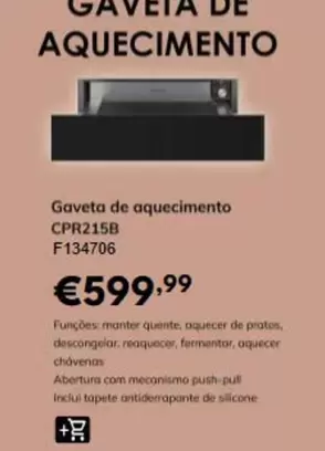 .Com - Gaveta De Aquecimento Cpr215b