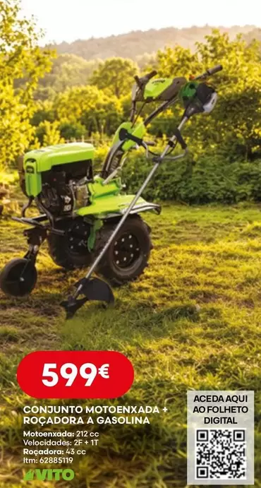 A+ - Conjunto Motorenxada Ado Folhetto Rocadora A Gasolina