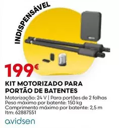 Kit Motorizado Para Portao De Batentes
