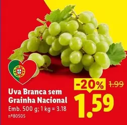 Nacional - Uva Branca Sem Grainha