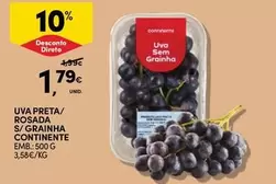 Continente - Uva Preta/ Rosada S/ Grainha