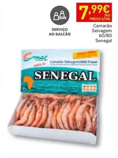 A+ - Camarão Selvagem 60/80 Senegal