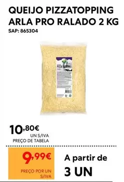 A+ - Queijo Pizzatopping Arla Pro Ralado 2 Kg