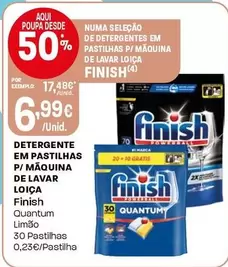 Finish - Detergente Em Pastilhas P/Maquina De Lavar Loica