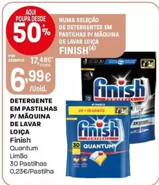 Finish - Detergente Em Pastilhas P/ Maquina De Lavar Loica