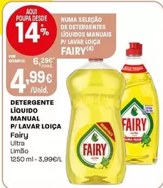 Fairy - Detergente Líquido Manual P/ Lavar Loica
