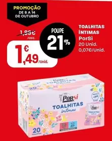 Porsi - Toalhitas Íntimas