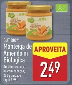 Gut Bio - Manteiga De Amendoim Biologica