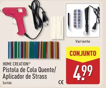 home creation - Pistola De Cola Quente/ Aplicador De Strass