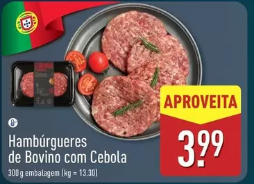 B! - Hambúrgueres de Bovino com Cebola