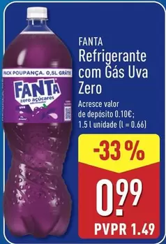 fanta - Refrigerante Com Gas Uva Zero