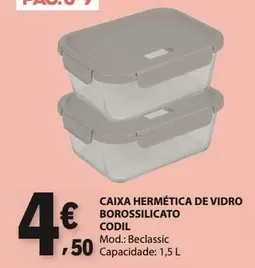 Caixa Hermetica De Vidro Borossilicato