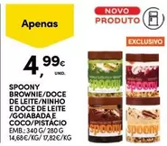 Spoony Brownie/Doce De Leite/Ninho E Doce De Leite/Goiabada E Coco/Pistacio