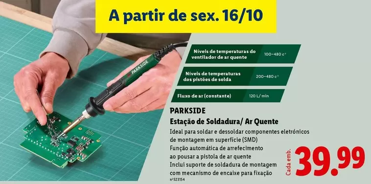 parkside - Estas De Soldadura/ar Quente