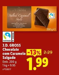 .Com - J. D. Gross Chocolate Com Caramelo Salgado
