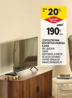 A+ - Poltrona Rotativa Parma Kasa