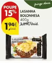 pingo doce - Lasanha
